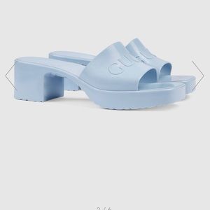 Gucci Rubber Platform Sandals